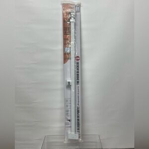 Ideal Security Patio Door Security Bar Adjustable 28-48 Inch White Metal Blocker